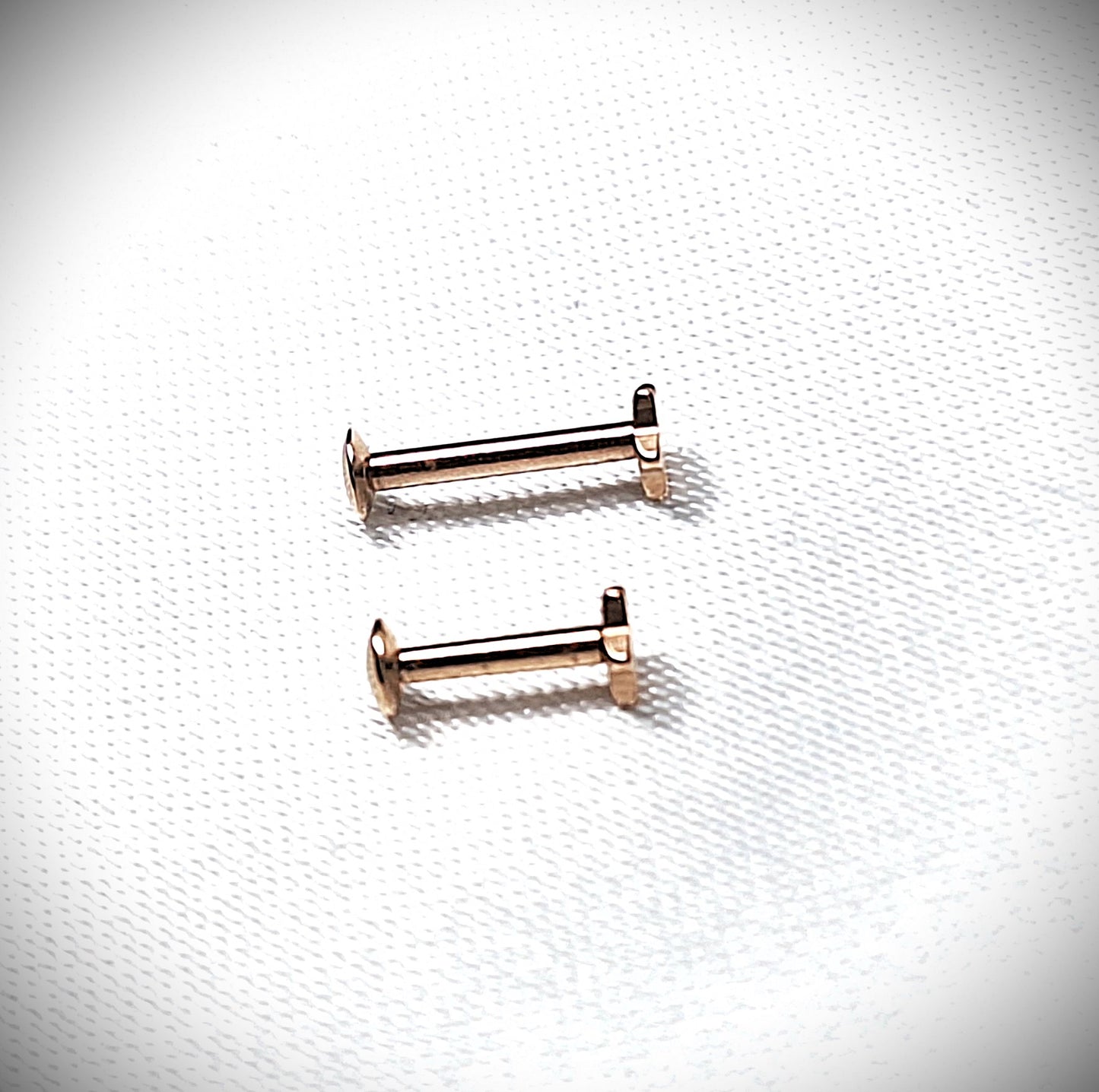 Labret stud with Flat Star Top - In Rose Gold, Gold, Black, 316L Surgical Steel, 4mm, 5mm, 6mm, 8mm, 10mm, 12mm