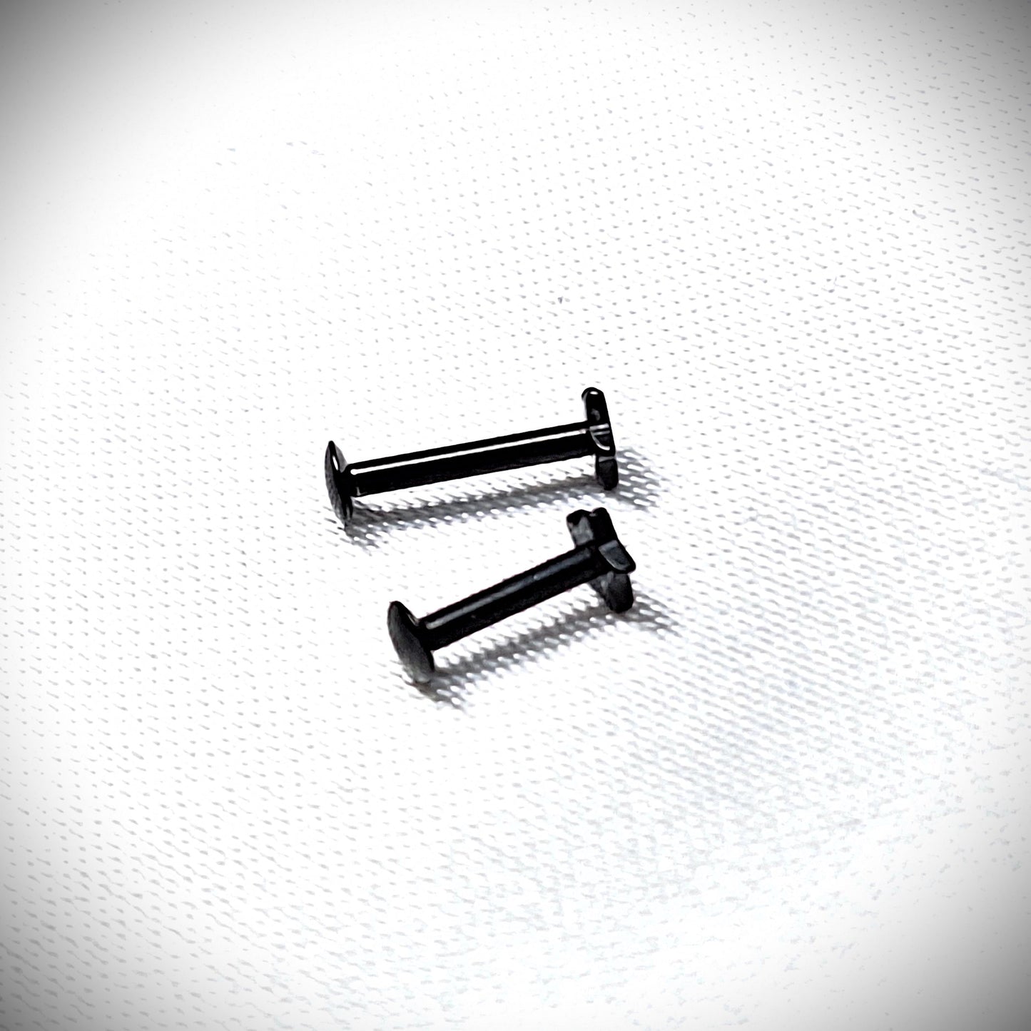 Labret stud with Flat Star Top - In Rose Gold, Gold, Black, 316L Surgical Steel, 4mm, 5mm, 6mm, 8mm, 10mm, 12mm