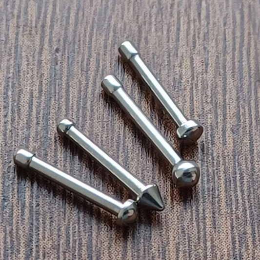 Pack of 4 Tiny Ball, Dome, Spike, Flat, Nose Bone Stud 6mm 20Ga 316L Surgical Steel