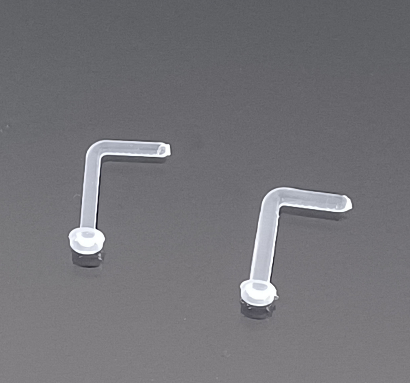 Nose Retainer Stud 18Ga Flat comfortable end (Pack of 2) Safe for Hospital visits