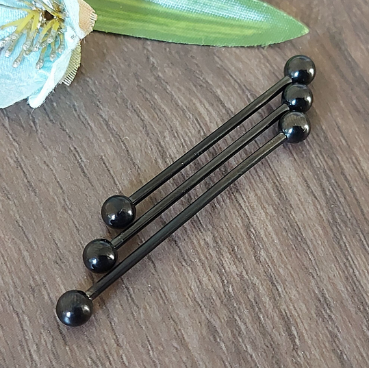 Industrial piercing bar - 32mm, 35mm, 38mm, 14Gauge - 316L Surgical Steel